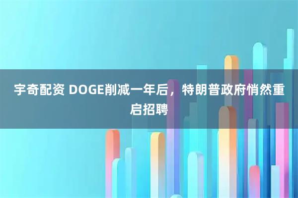 宇奇配资 DOGE削减一年后，特朗普政府悄然重启招聘