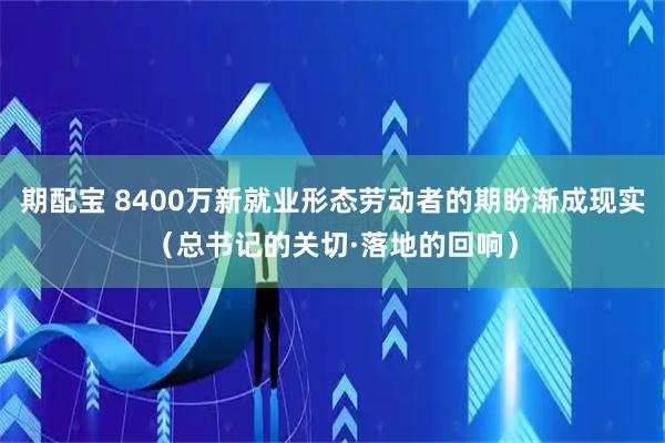 期配宝 8400万新就业形态劳动者的期盼渐成现实（总书记的关切·落地的回响）