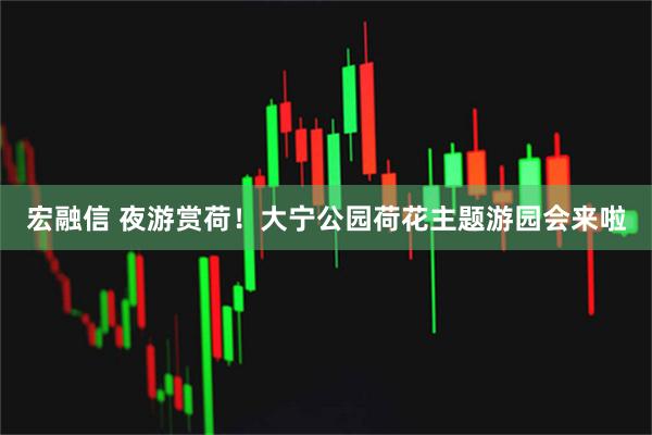 宏融信 夜游赏荷!大宁公园荷花主题游园会来啦
