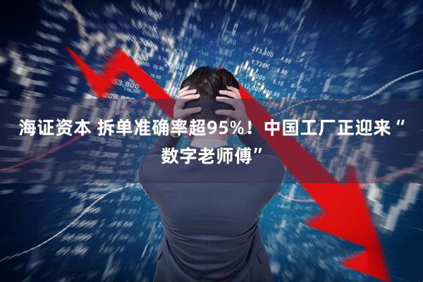 海证资本 拆单准确率超95%！中国工厂正迎来“数字老师傅”